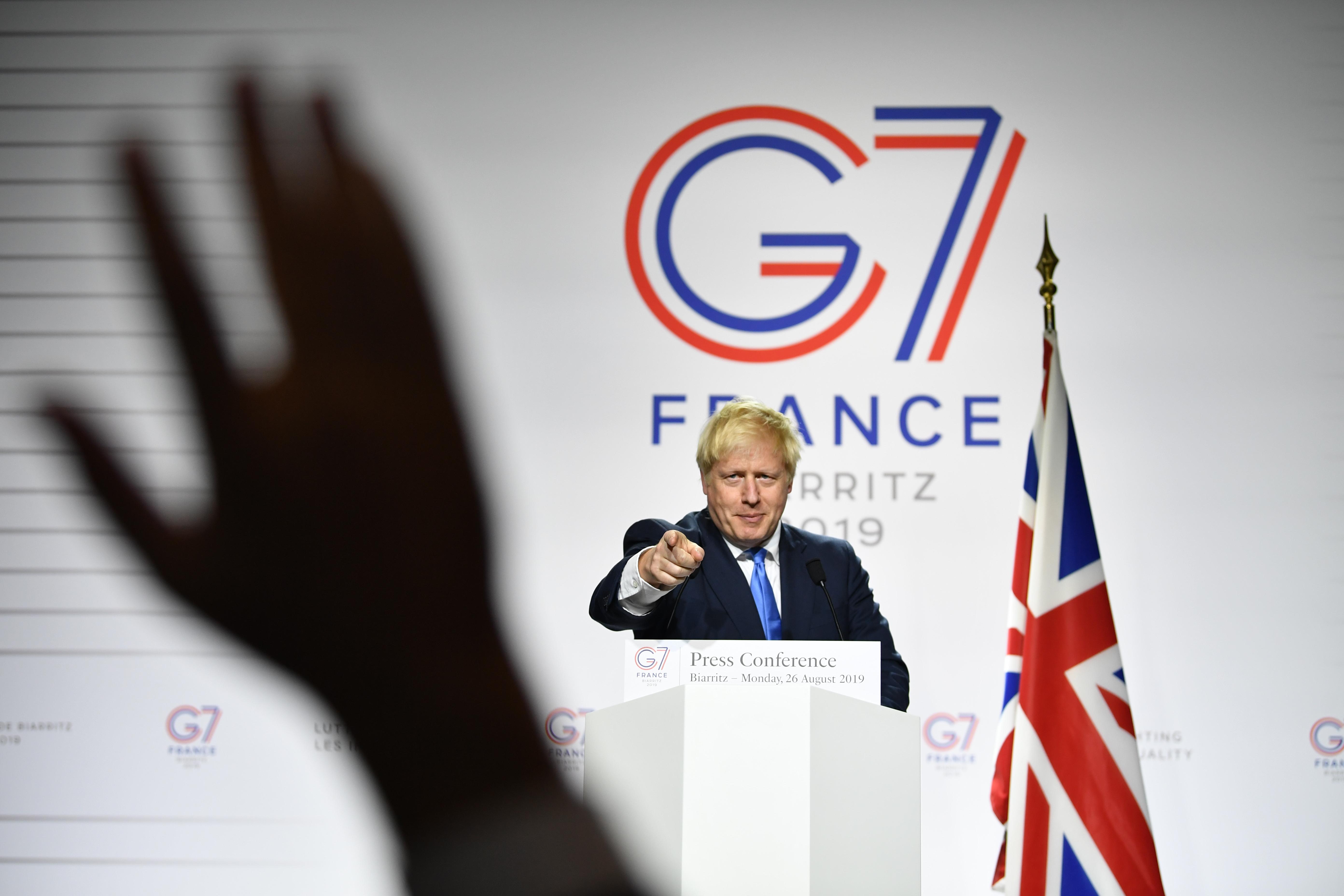 G7 global leader from UK Boris Johnson