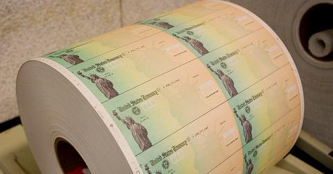 Economic stimulus checks are prepared for printing