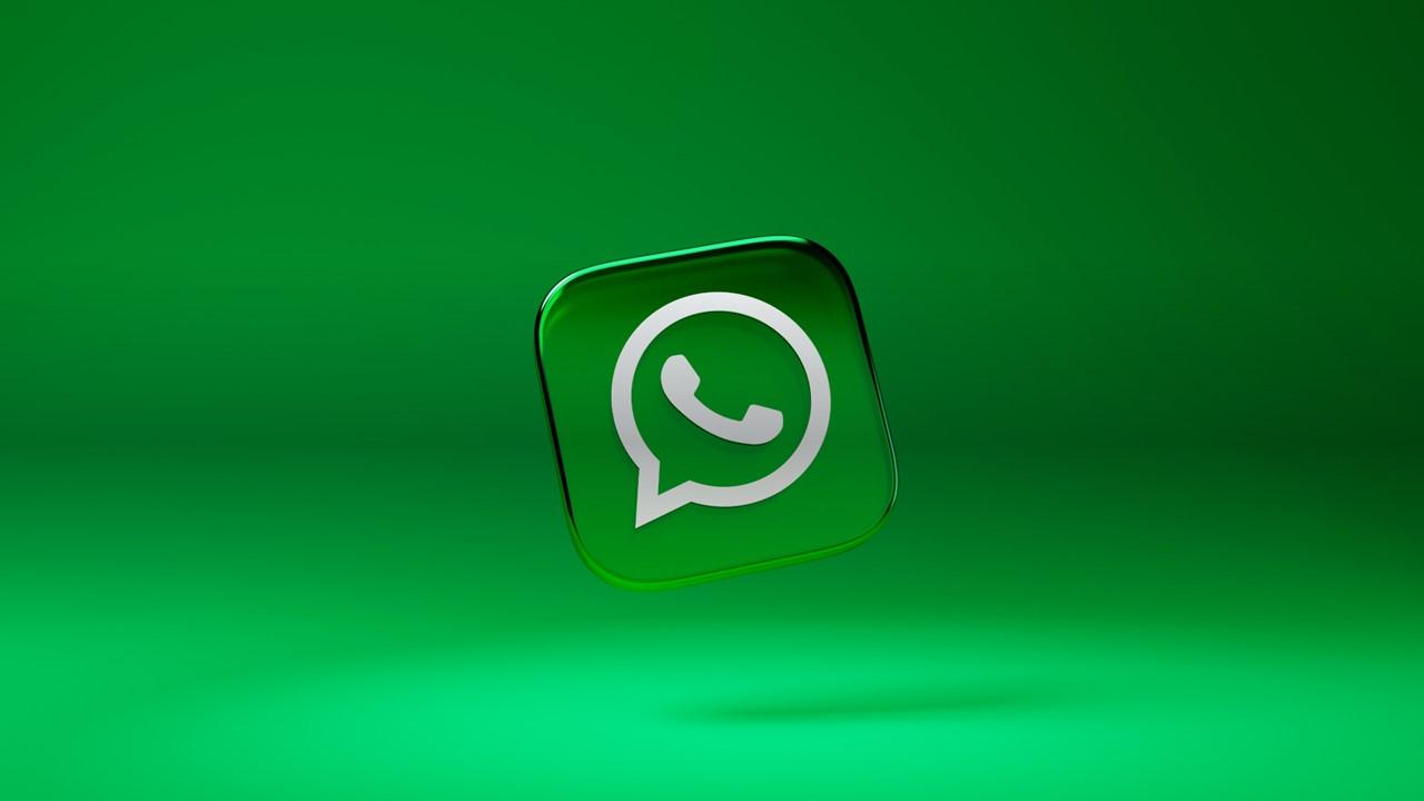 WhatsApp logo on green background