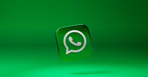 WhatsApp logo on green background