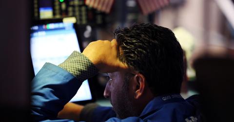 A frustrated stock trader