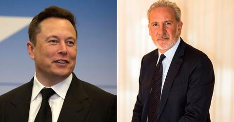 Elon Musk and Peter Schiff