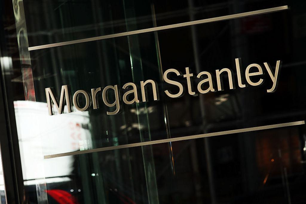 Morgan Stanley name on a window