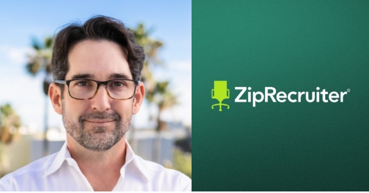 Ian Siegel and ZipRecruiter logo