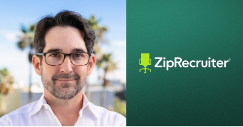 Ian Siegel and ZipRecruiter logo