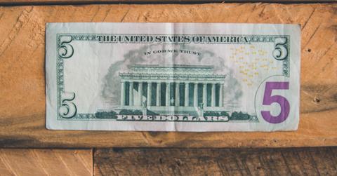 five dollar bill