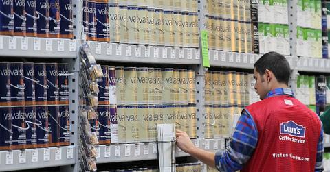 Valspar paint at Lowe's