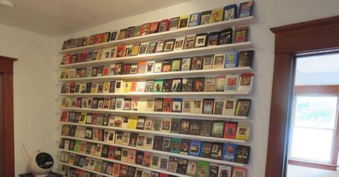 An 8-track tape collection