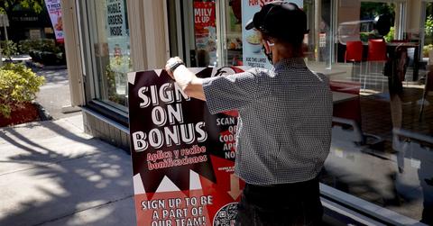 Sign-on bonus employment sign