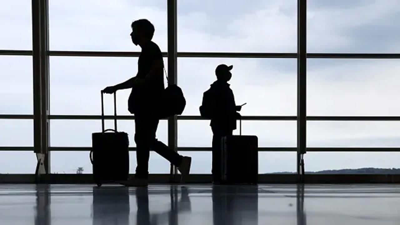 Passengers in an airport