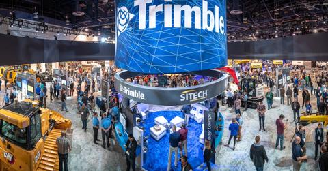 Trimble at an exibition