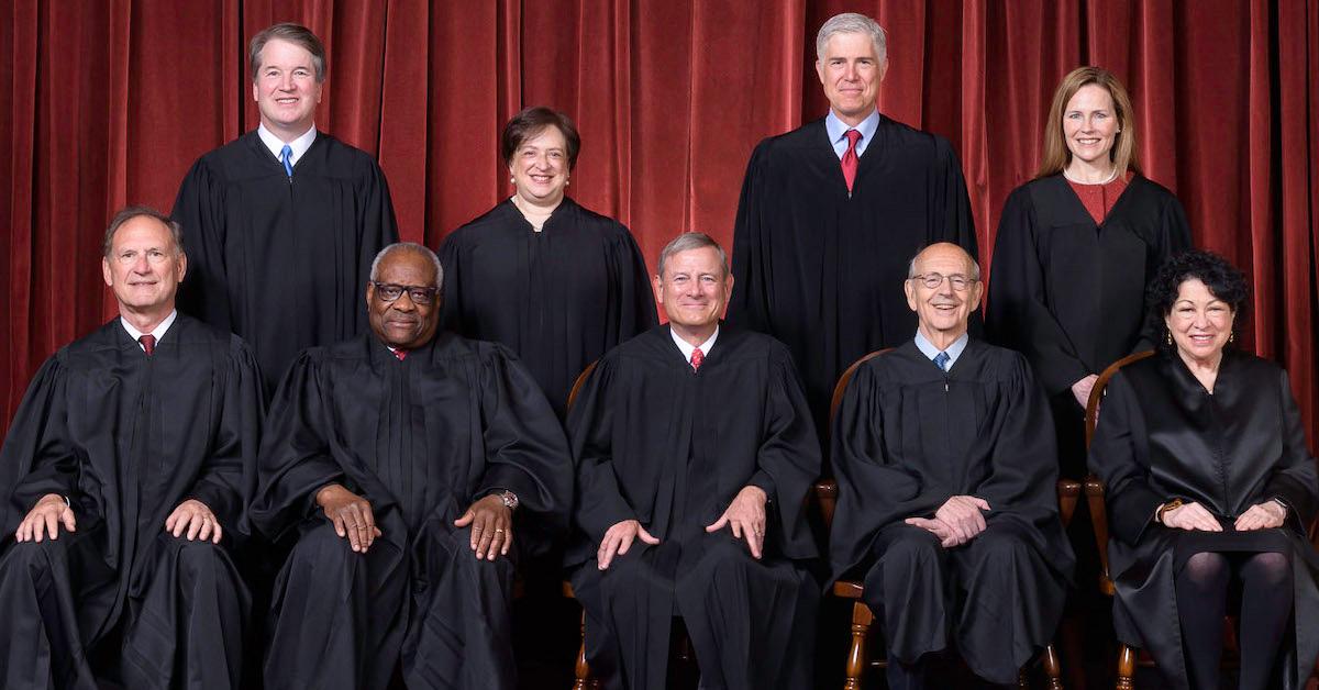 The current nine justices of the U.S. Supreme Court