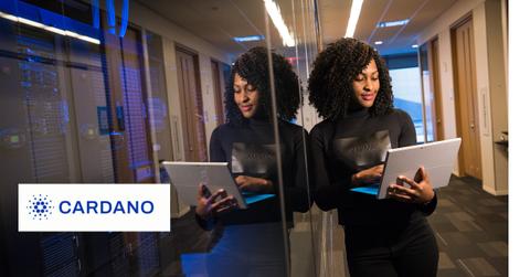 A person using a laptop