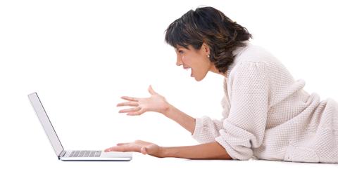 Young woman at laptop