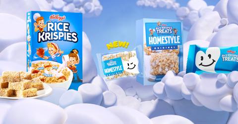 Kellogg's Rice Krispies Products on Marshmallow Clouds