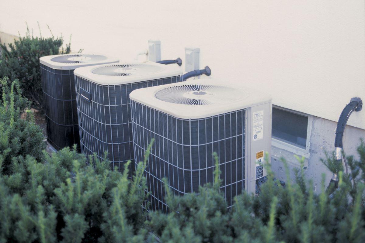 Air conditioning units outside of building