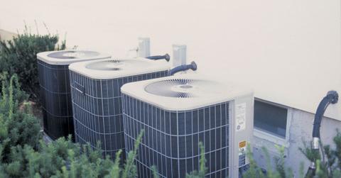 Air conditioning units outside of building