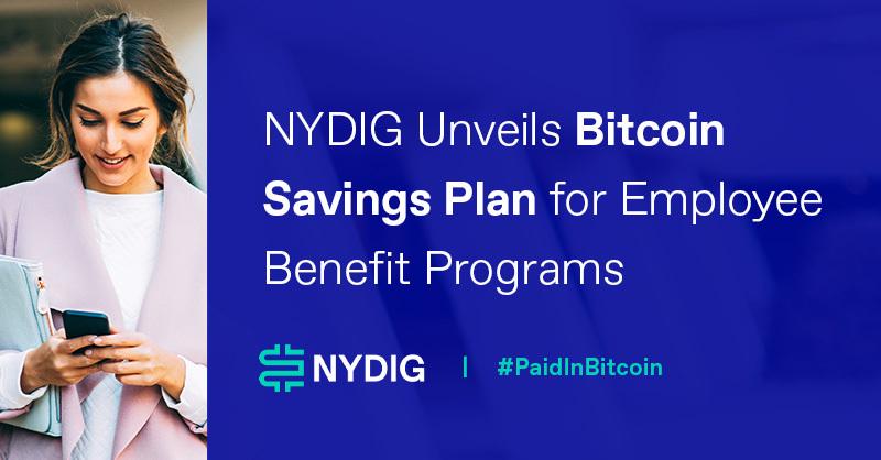 NYDIG advertisement for Bitcoin Savings Plan