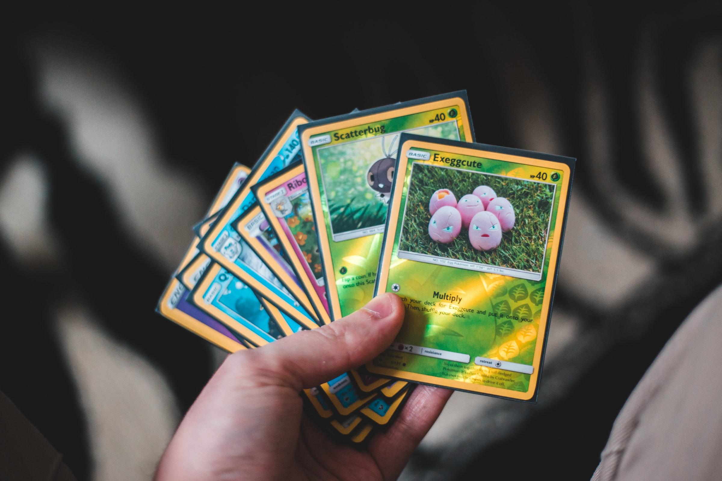 pokemon cards hand