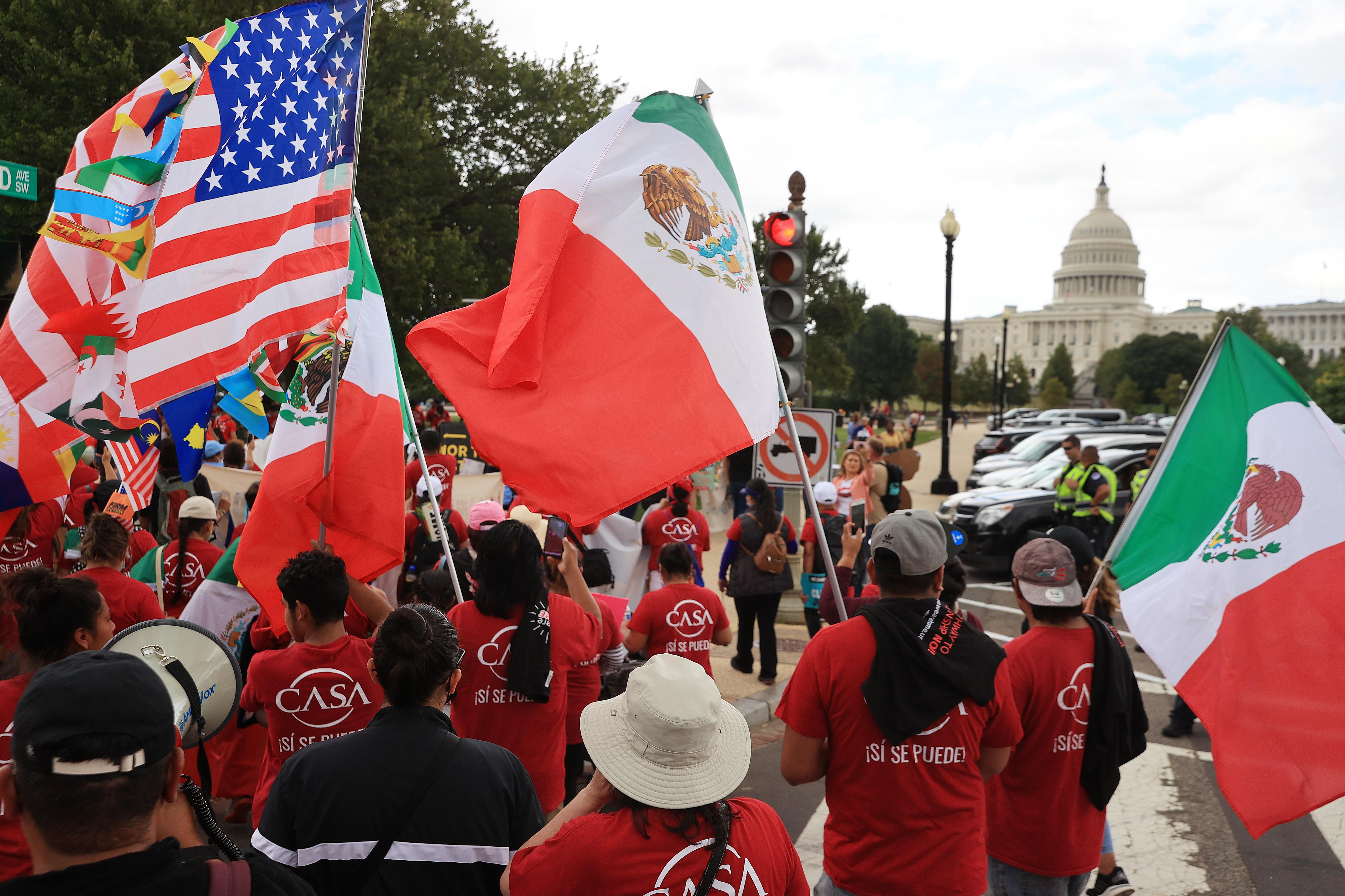 CASA immigrants and allies during Washington D.C. demonstration