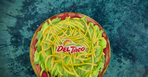 A bowl of Del Taco guacamole