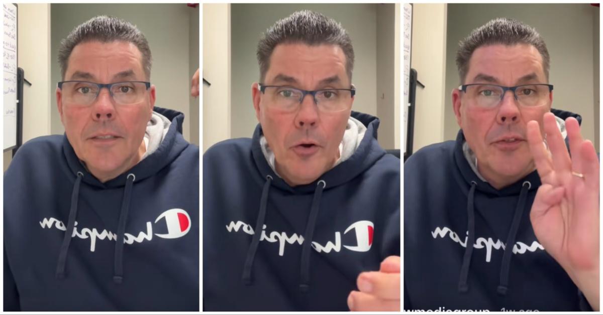 A TikTok creator shares information with his fans. 