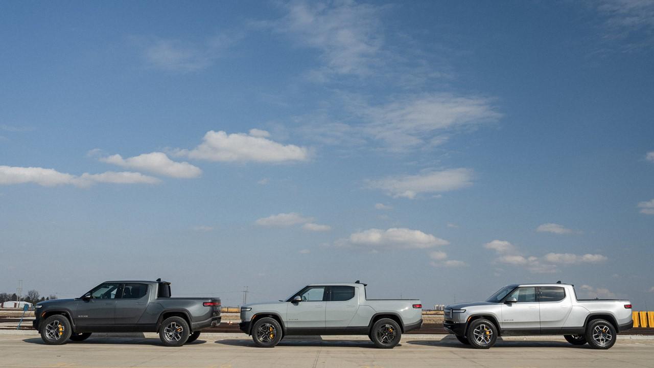 Rivian trucks