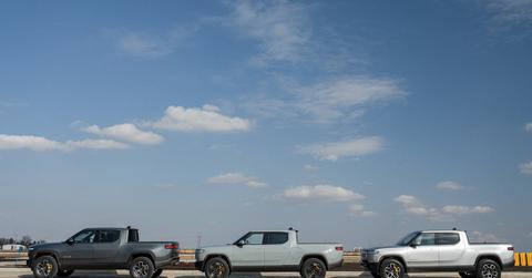 Rivian trucks