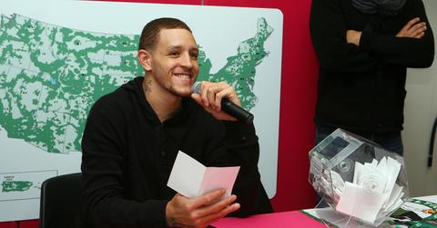 Delonte West at a meet-and-greet event