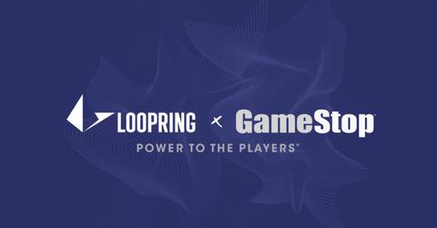 Loopring and GameStop logos