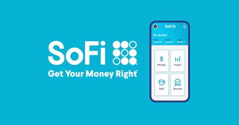 SoFi Technologies logo and app
