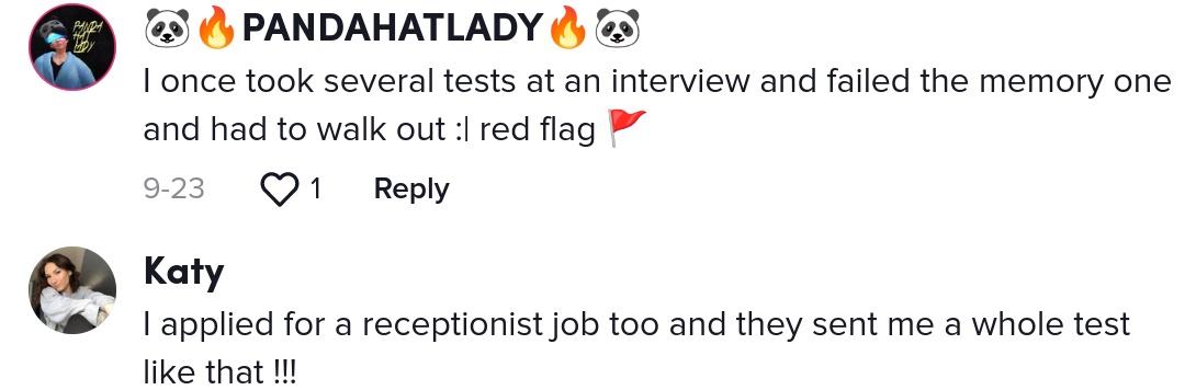 receptionist job tiktok