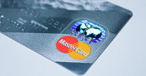 A Mastercard credit card