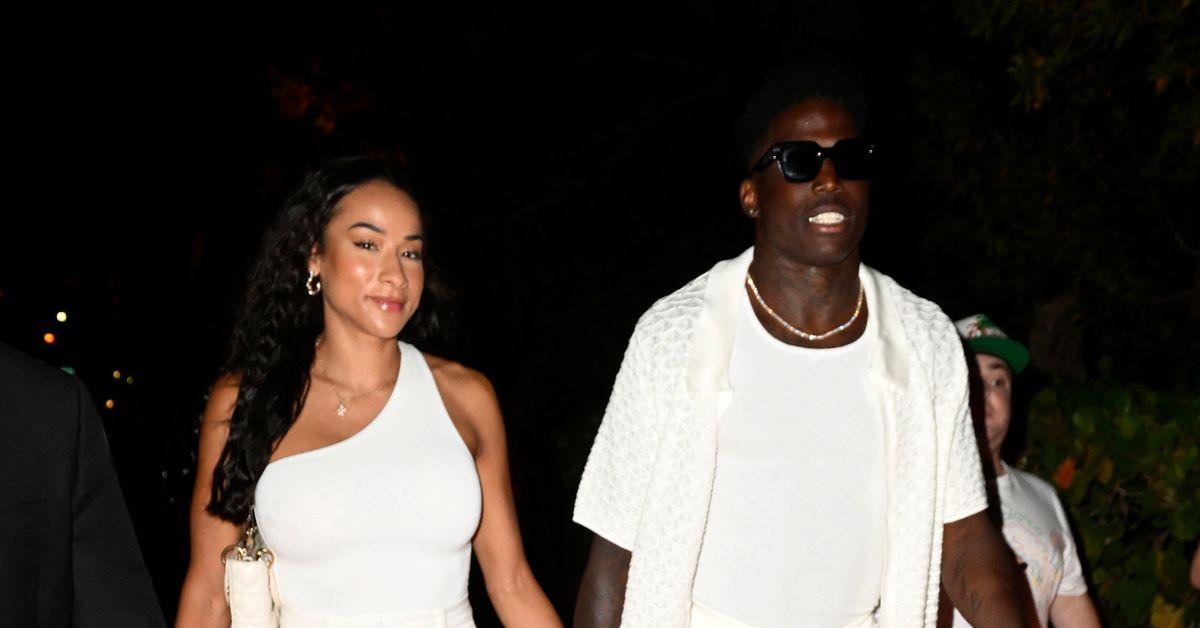 Tyreek Hill and Keeta Vacarro in 2024. 