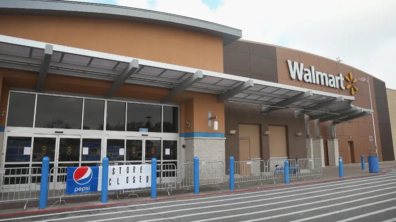 A closed Walmart store