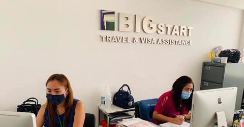 Poeple working at AmEx GBT office