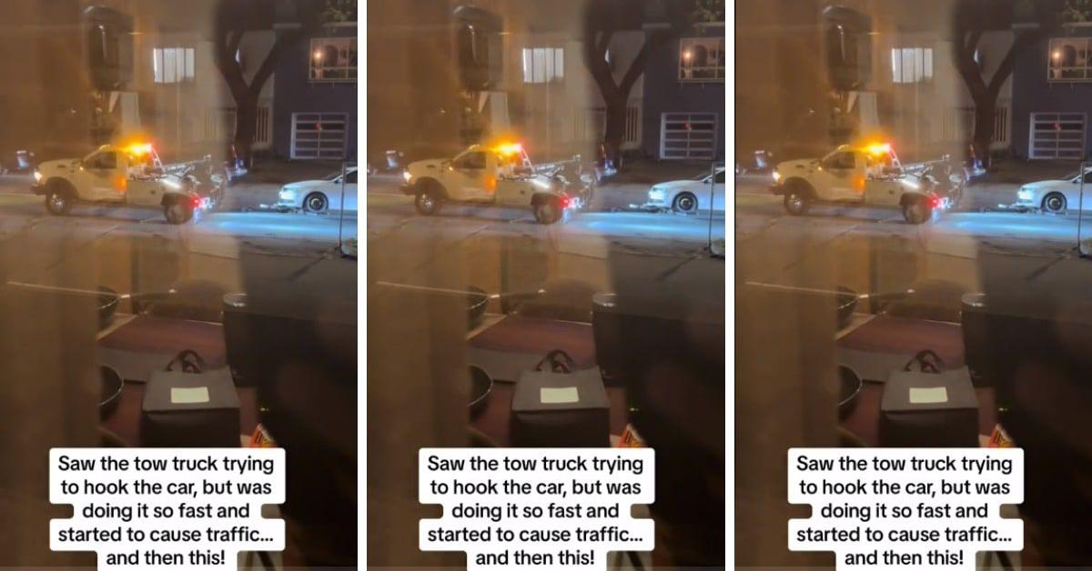 Woman Records Tow Truck Driver Severely Damaging a Car While Towing ...