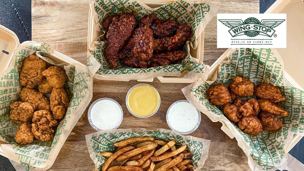 Wingstop food and logo