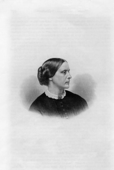 A portrait sketch of Susan B. Anthony