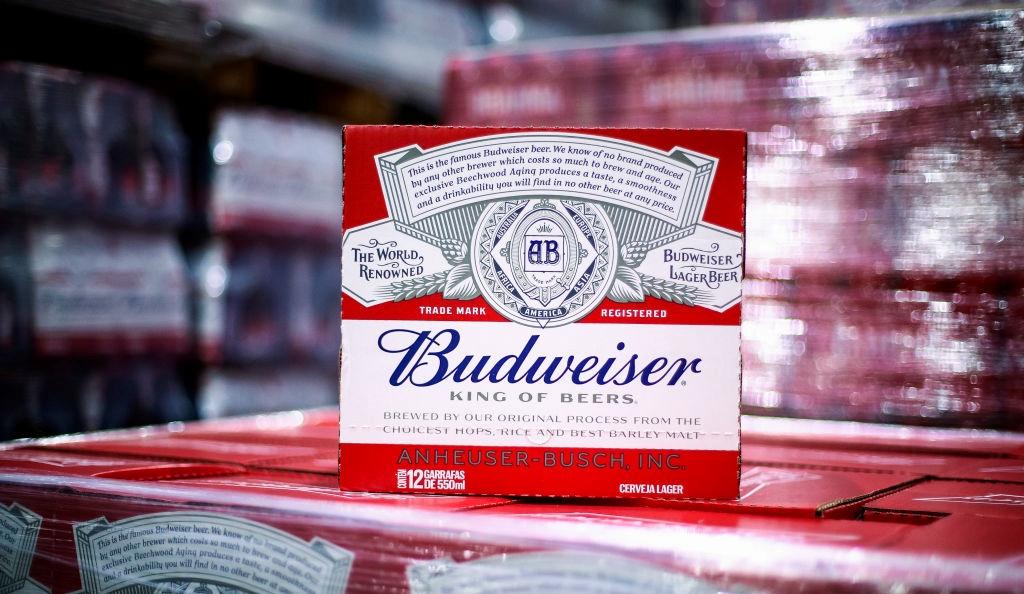 Case of Budweiser beerl