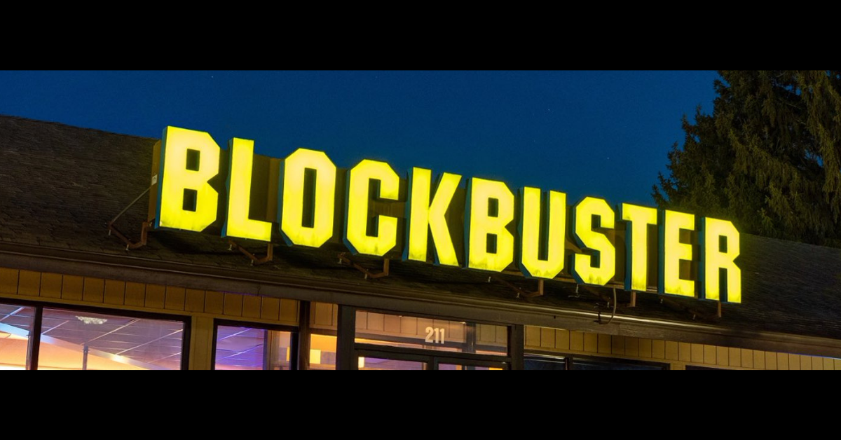 Blockbuster sign