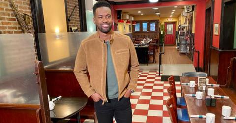 Lawrence Jones in a pizza shop