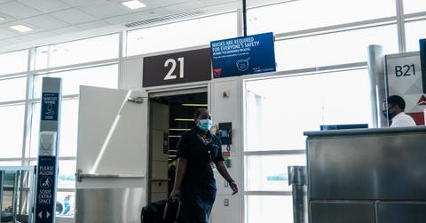 Delta Air Lines terminal at airport