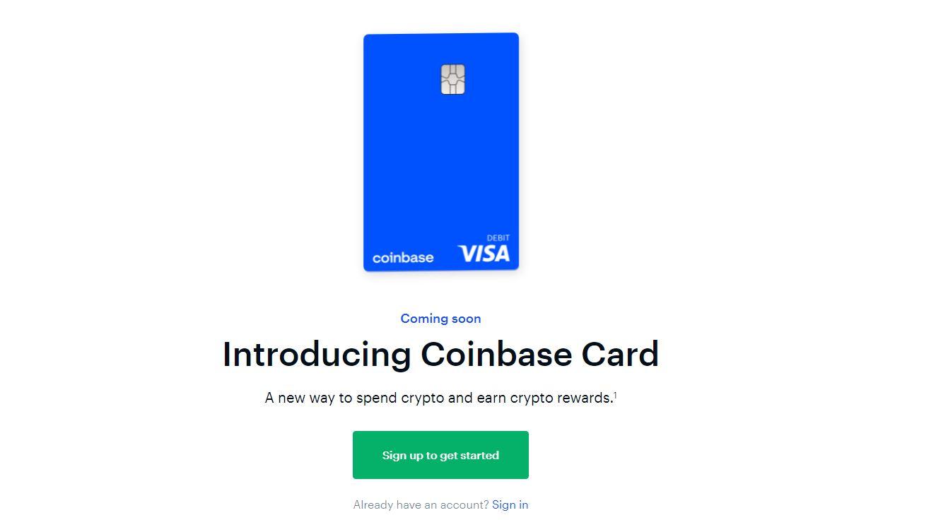 coinbase card