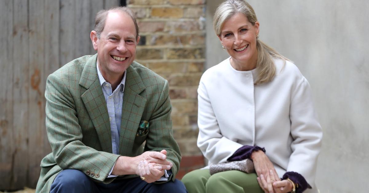 Prince Edward, Duke of Edinburgh and Sophie, Duchess of Edinburgh, visit to Vauxhall City Farm in 2020.