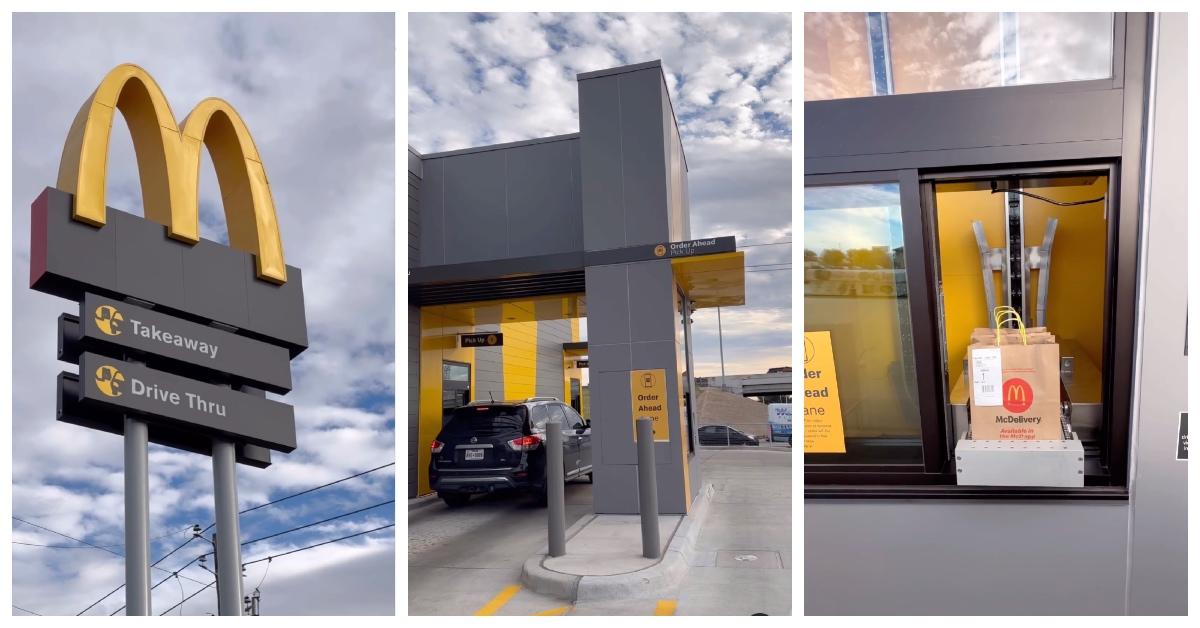 McDonald's vending machine-style drive-thru