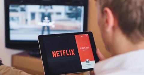 Person watching Netflix