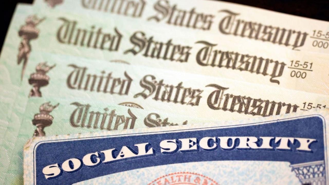 Social security card and government checks