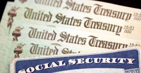 Social security card and government checks