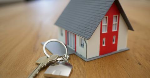 mini house with keys